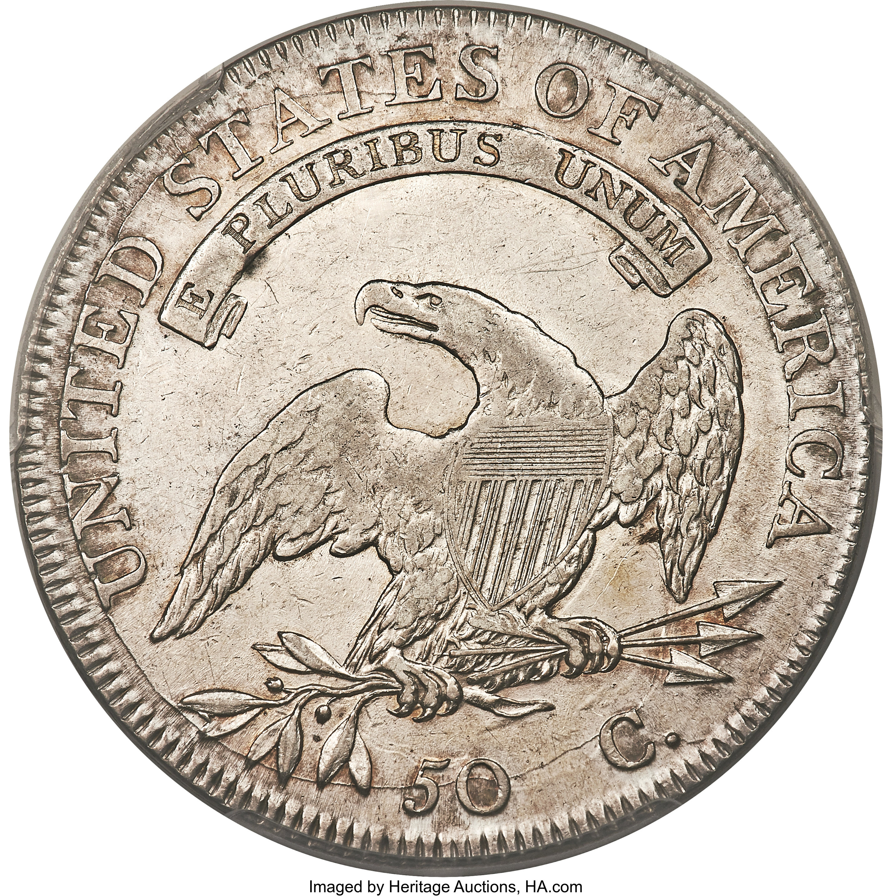 image for: 1807 50C Capped Bust, Small Stars, O-113a, R.3, XF45 PCGS....