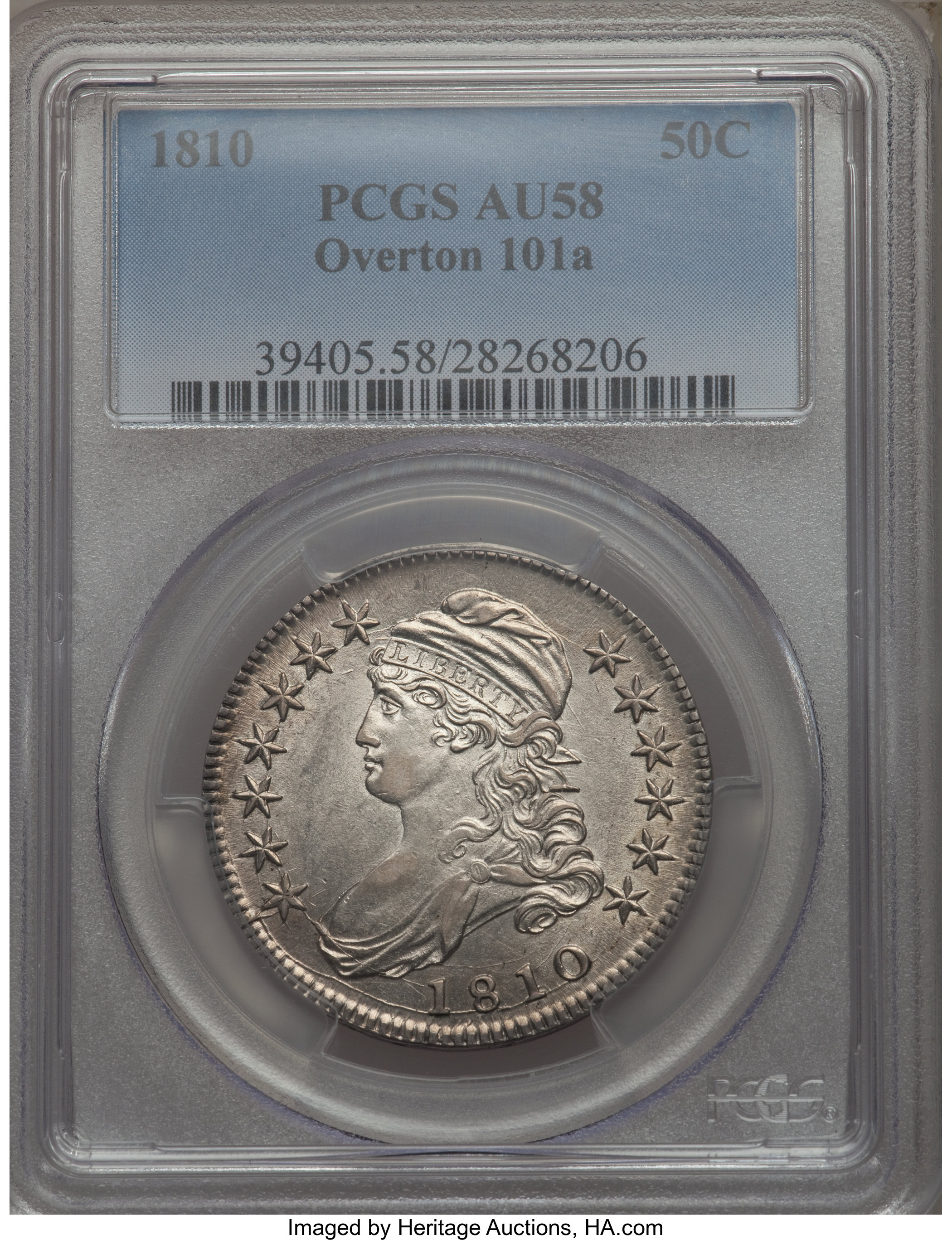 image for: 1810 50C O-101a, R.1, AU58 PCGS....