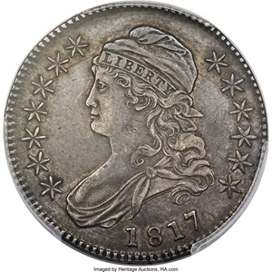 image for: 1817 50C O-104a, R.6, XF45 PCGS....