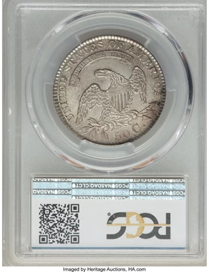 image for: 1829 50C Small Letters, O-112, R.1, MS64 PCGS. CAC....