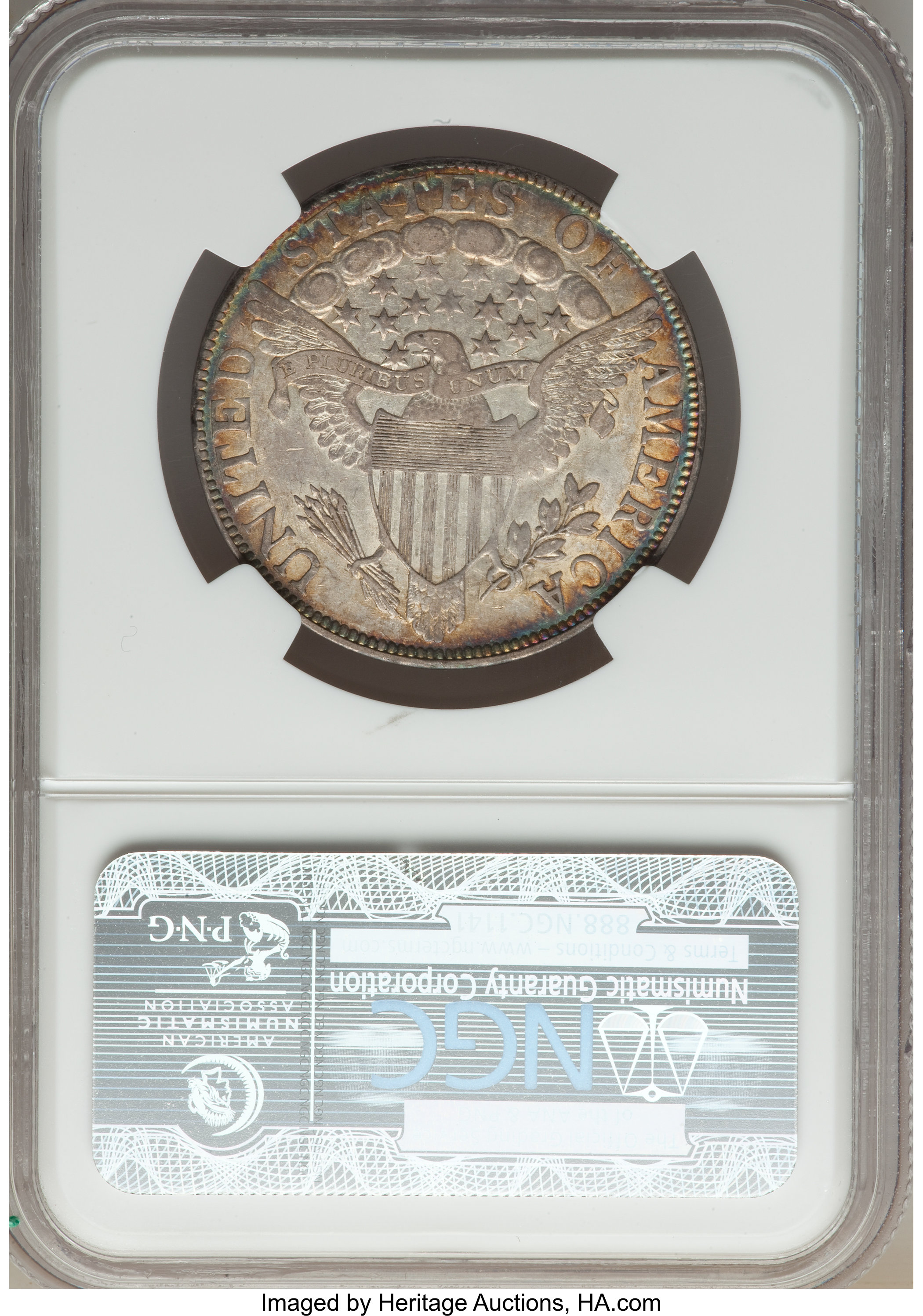 image for: 1805/4 50C O-101, T-4, R.3, AU55 NGC....