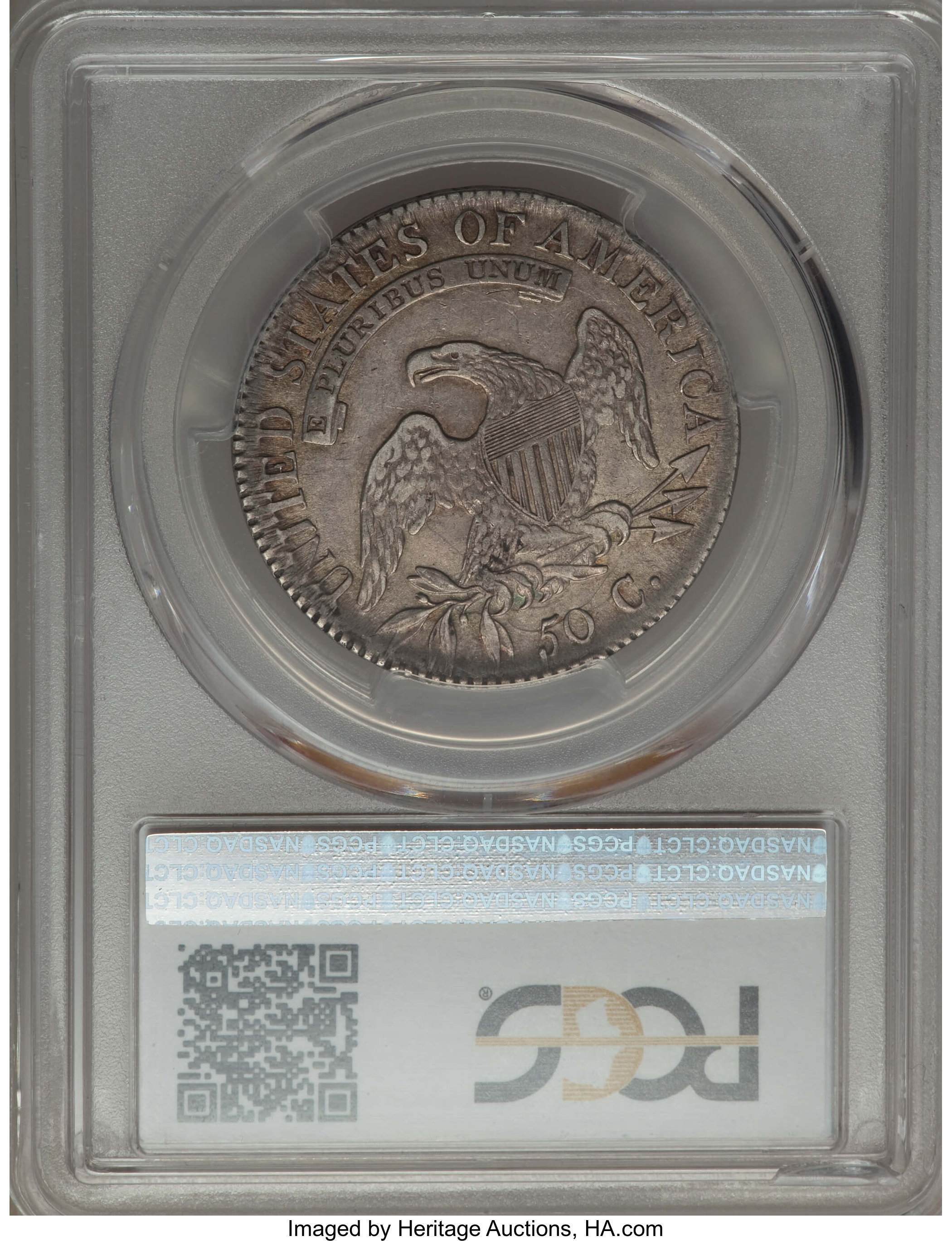 image for: 1817 50C O-103a, R.3, XF40 PCGS. PCGS Population: (8/8). NGC Census: (0/13). CDN: $130 Whsle. Bid for problem-free NGC/PCGS...