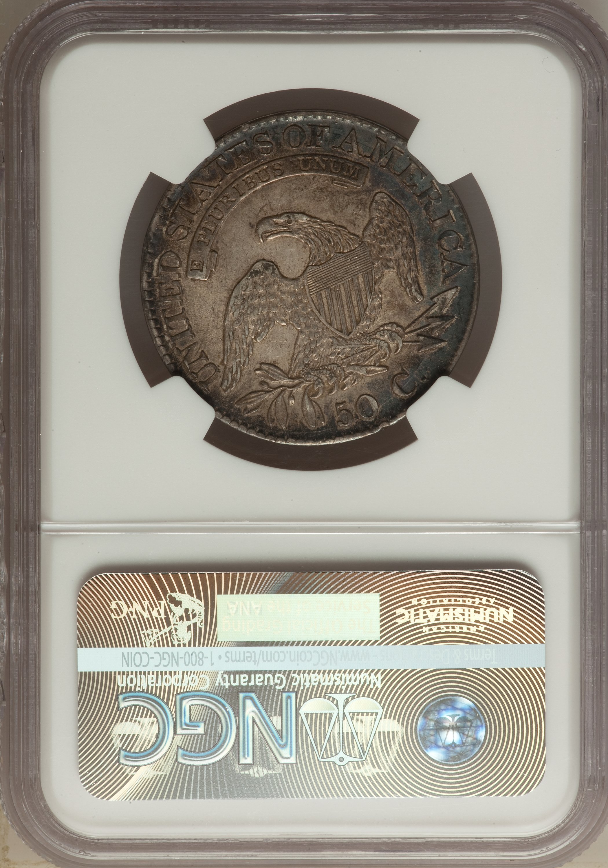 image for: 1826 50C O-116a, R.1, AU53 NGC. NGC Census: (5/21). PCGS Population: (3/6).  ...