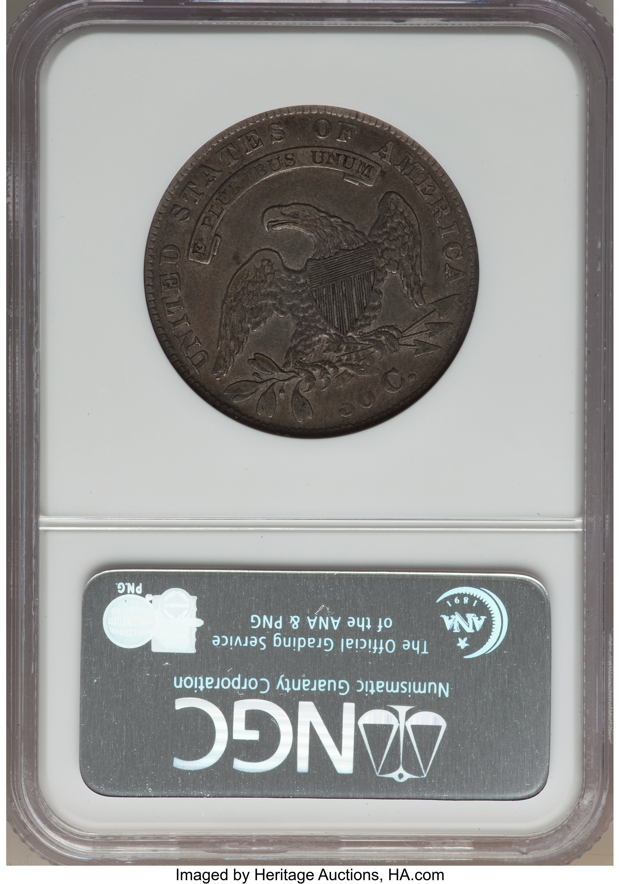 image for: 1836 50C 50/00, Lettered Edge, O-116, R.2, VF30 NGC. NGC Census: (2/44). PCGS Population: (0/22).  Mintage 6,545,000. ...