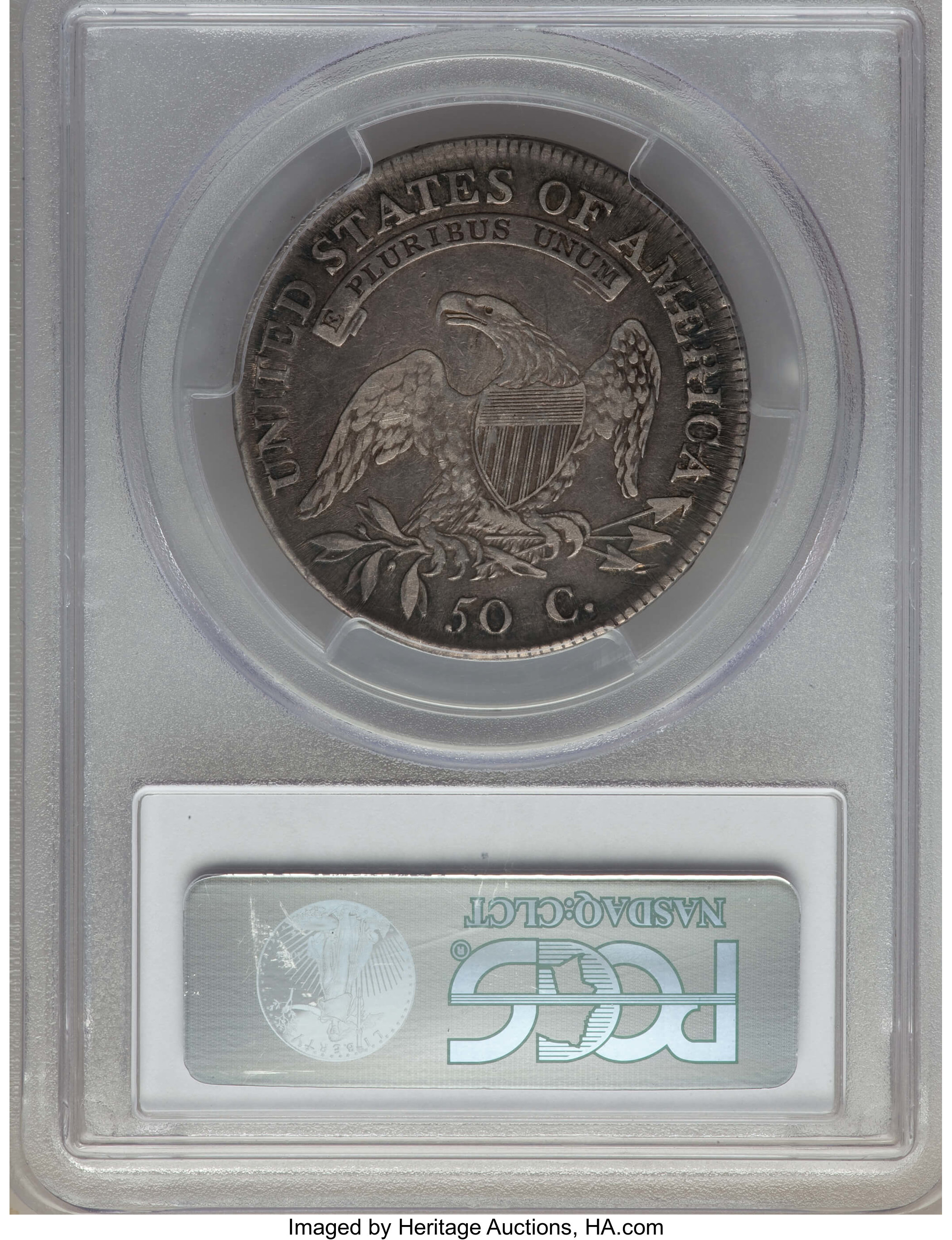 image for: 1809 50C III Edge, O-109b, R.4, VF20 PCGS. PCGS Population: (1/11). NGC Census: (1/4). CDN: $75 Whsle. Bid for problem-free...