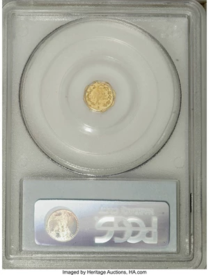image for: 1859 25C Liberty Octagonal 25 Cents, BG-705, High R.6, MS64 PCGS....