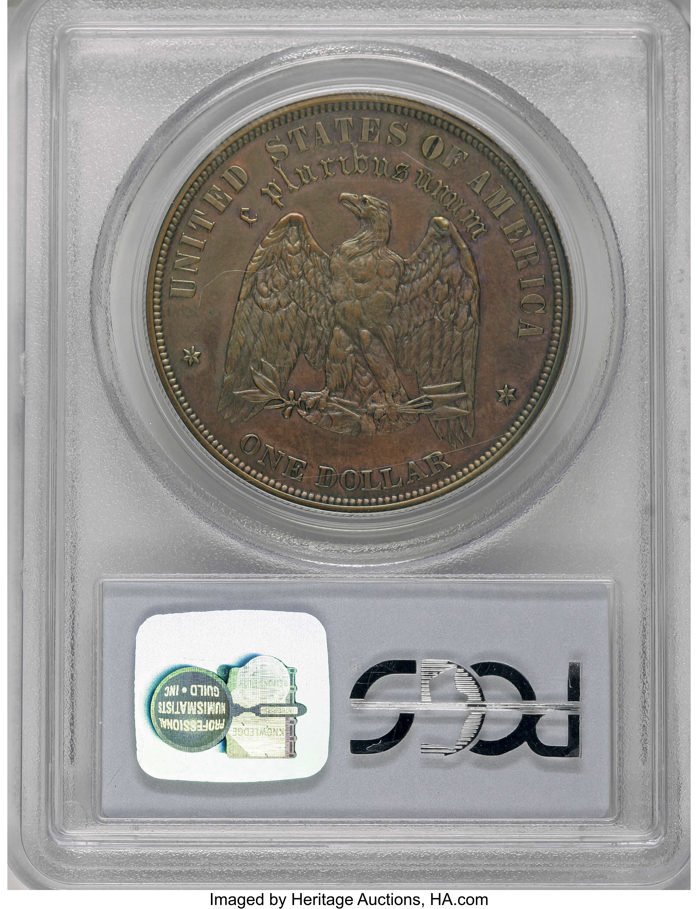 image for: 1878 $1 Silver Dollar, Judd-1555, Pollock-1742, R.7, PR62 Brown PCGS....