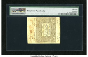 image for: Connecticut June 19, 1776 9d Uncancelled PMG Choice Uncirculated 63 EPQ.