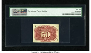 image for: Fr. 1322 50c Second Issue PMG Uncirculated 62 EPQ....