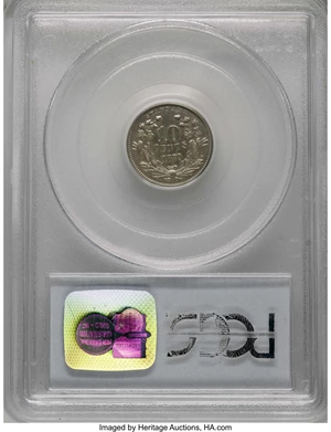 image for: 1870 10C Standard Silver Ten Cents, Judd-850, Pollock-957, High R.6, PR62 PCGS....