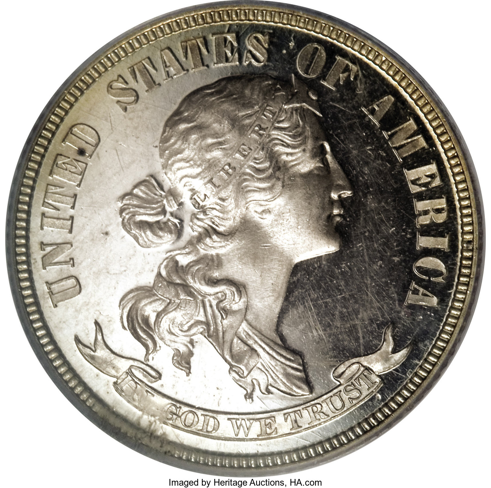 image for: 1870 25C Standard Silver Quarter, Judd-900, Pollock-1015, R.5, PR64 Cameo PCGS....