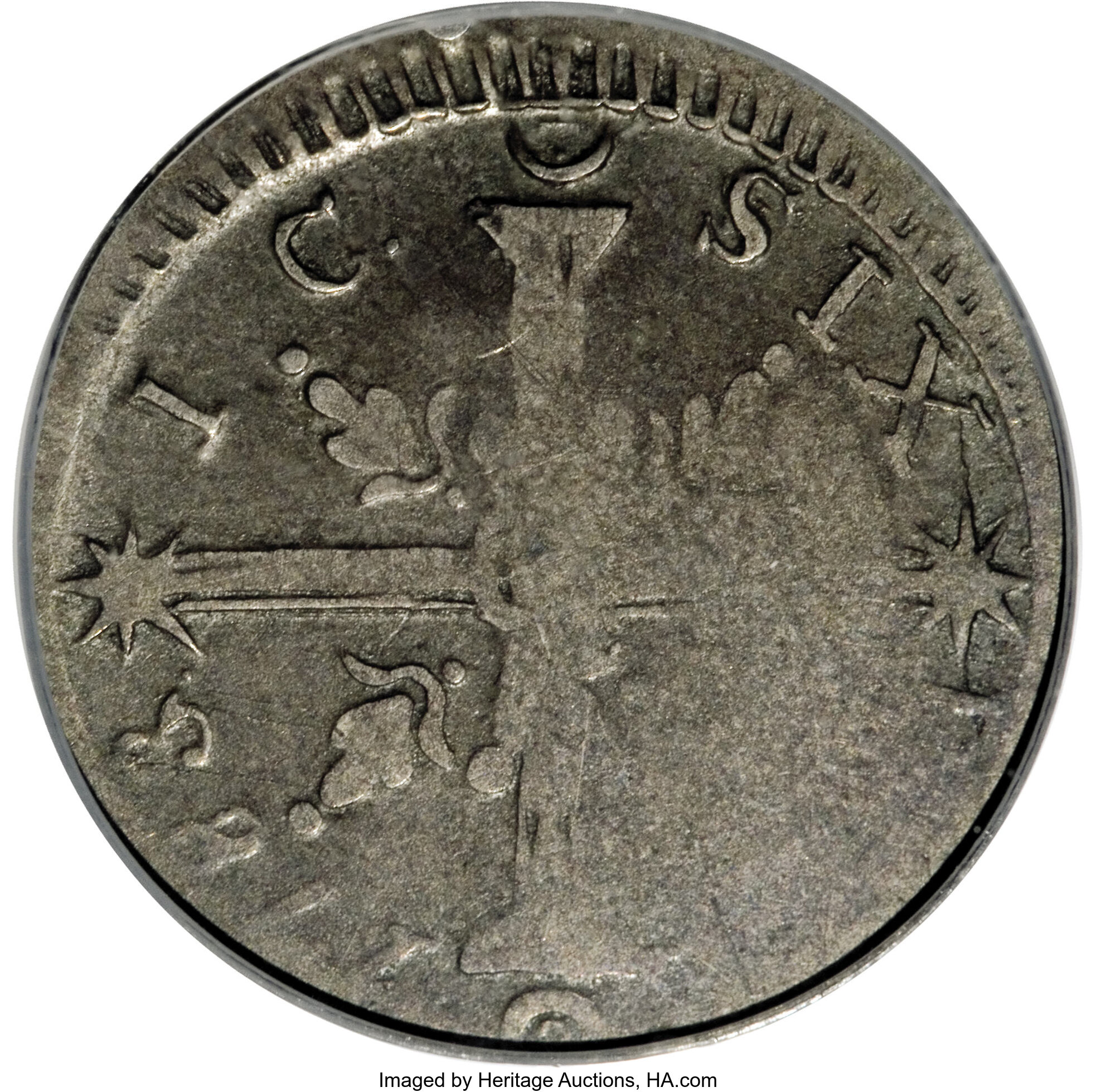 image for: 1783 6PENCE Chalmers Sixpence, Small Date VG10 PCGS....