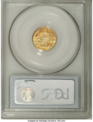 image for: 1994 G$5 Tenth-Ounce Gold Eagle MS69 PCGS. PCGS Population (831/5). NGC Census: (1671/428). Mintage: 206,380. Numismedia Ws...