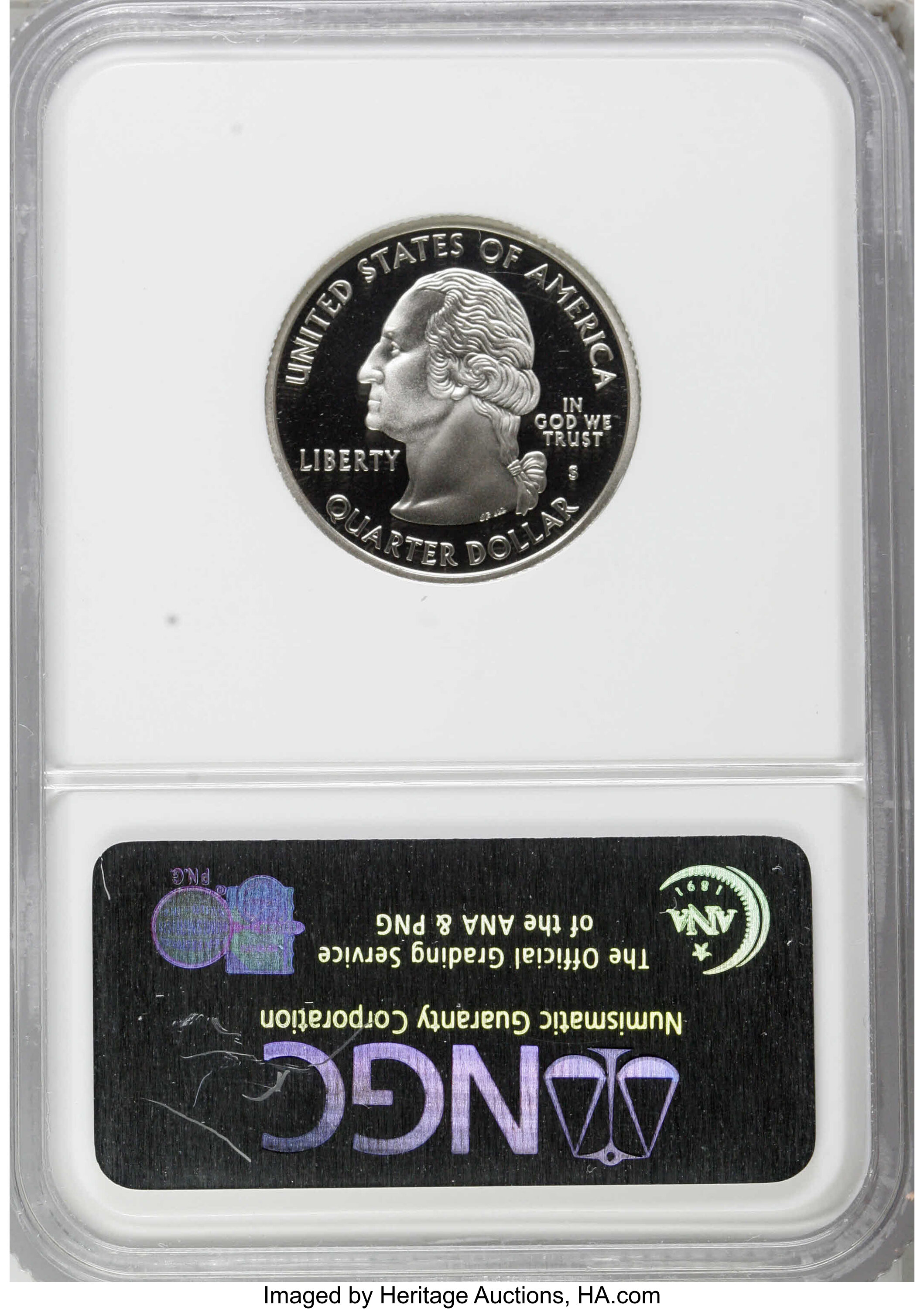 image for: 2003-S 25C Maine Clad PR70 Deep Cameo NGC. NGC Census: (0/0). PCGS Population (65/0).  Numismedia Wsl. Price for NGC/PCGS c...