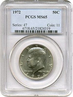 image for: 1972 50c PCGS MS65
