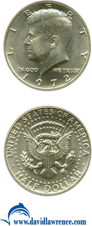 image for: 1972 50c PCGS MS65