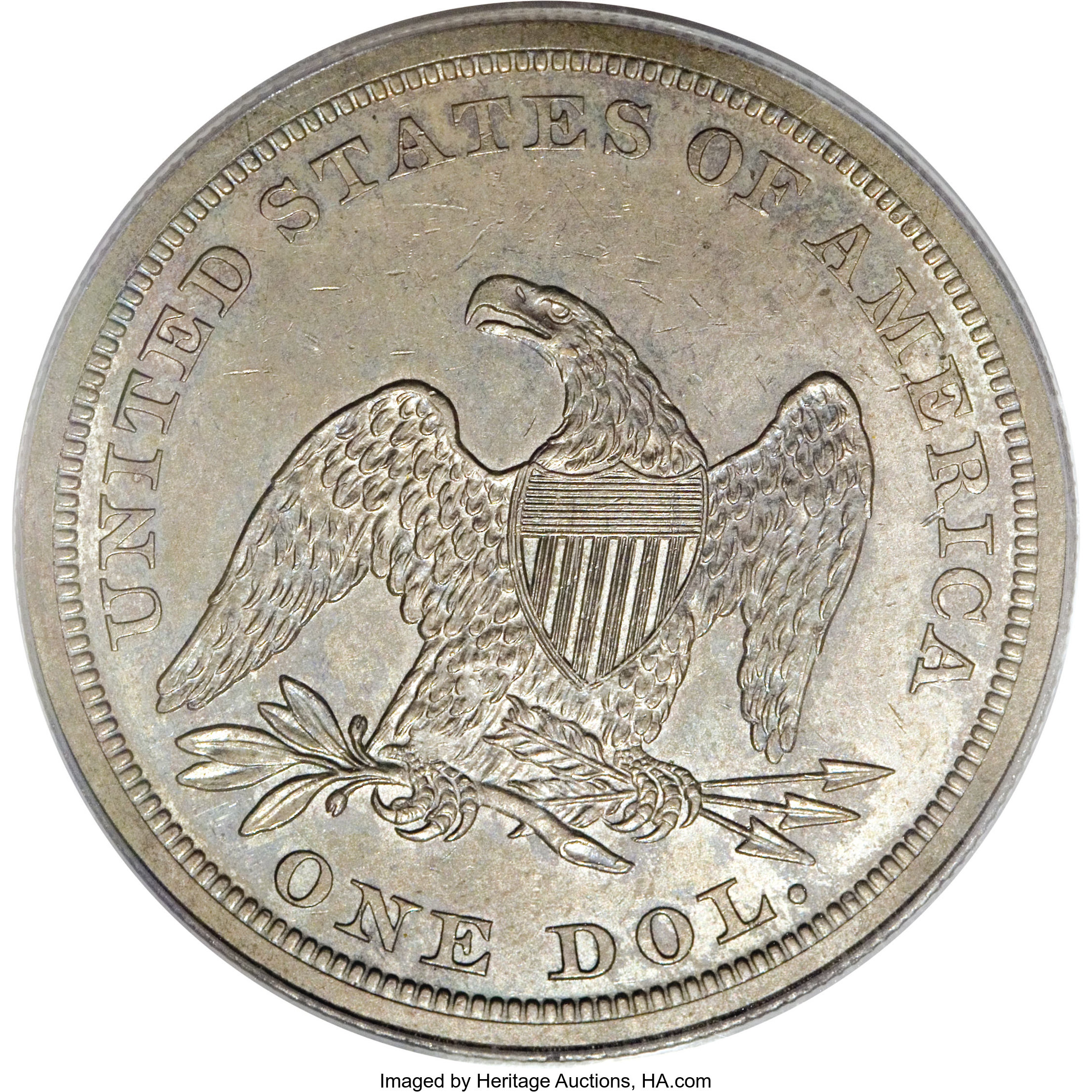 image for: 1848 $1 PR62 PCGS....