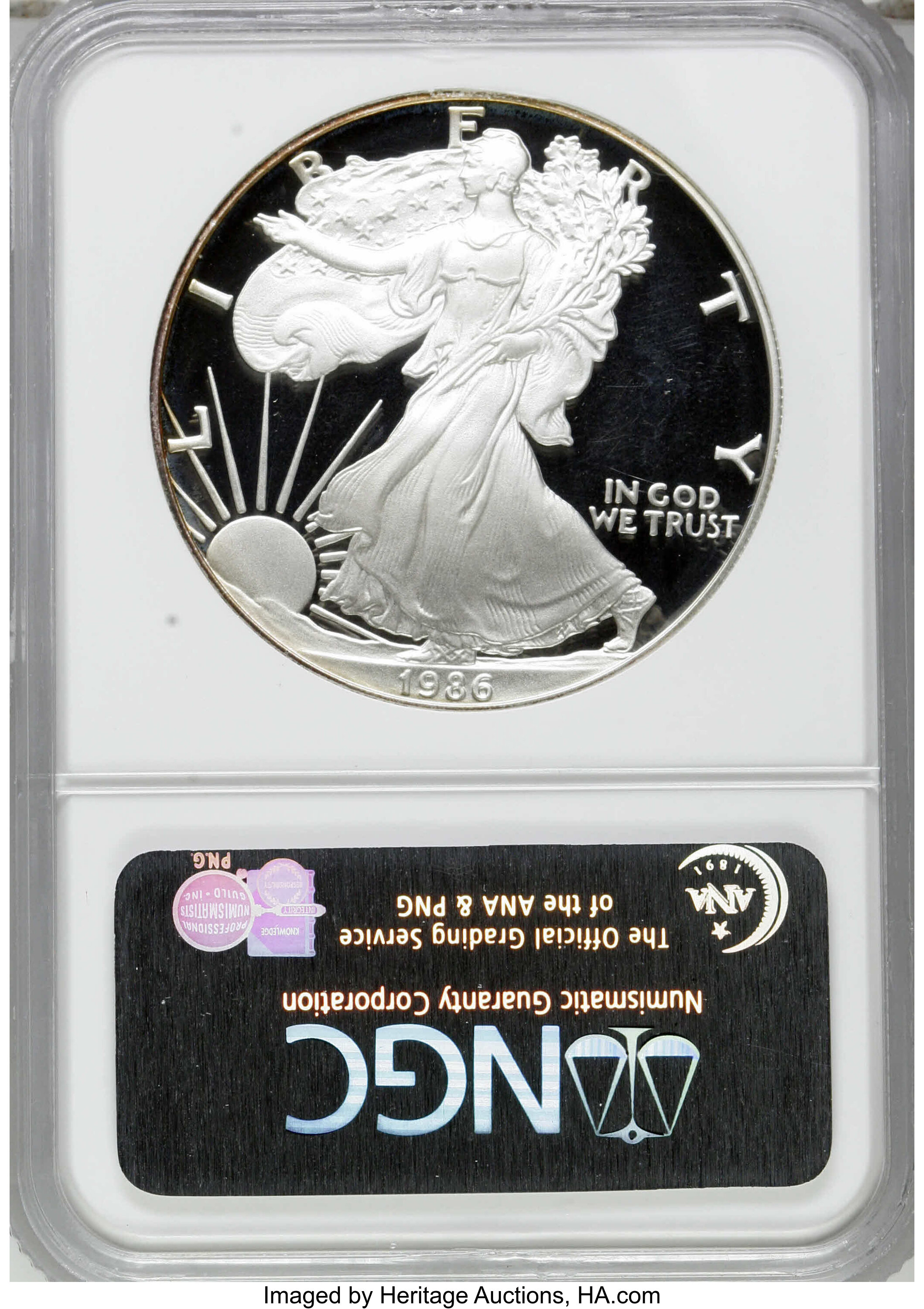 1986-S $1  Silver Eagle PR DCAM PR64 DCAM thumbnail 5