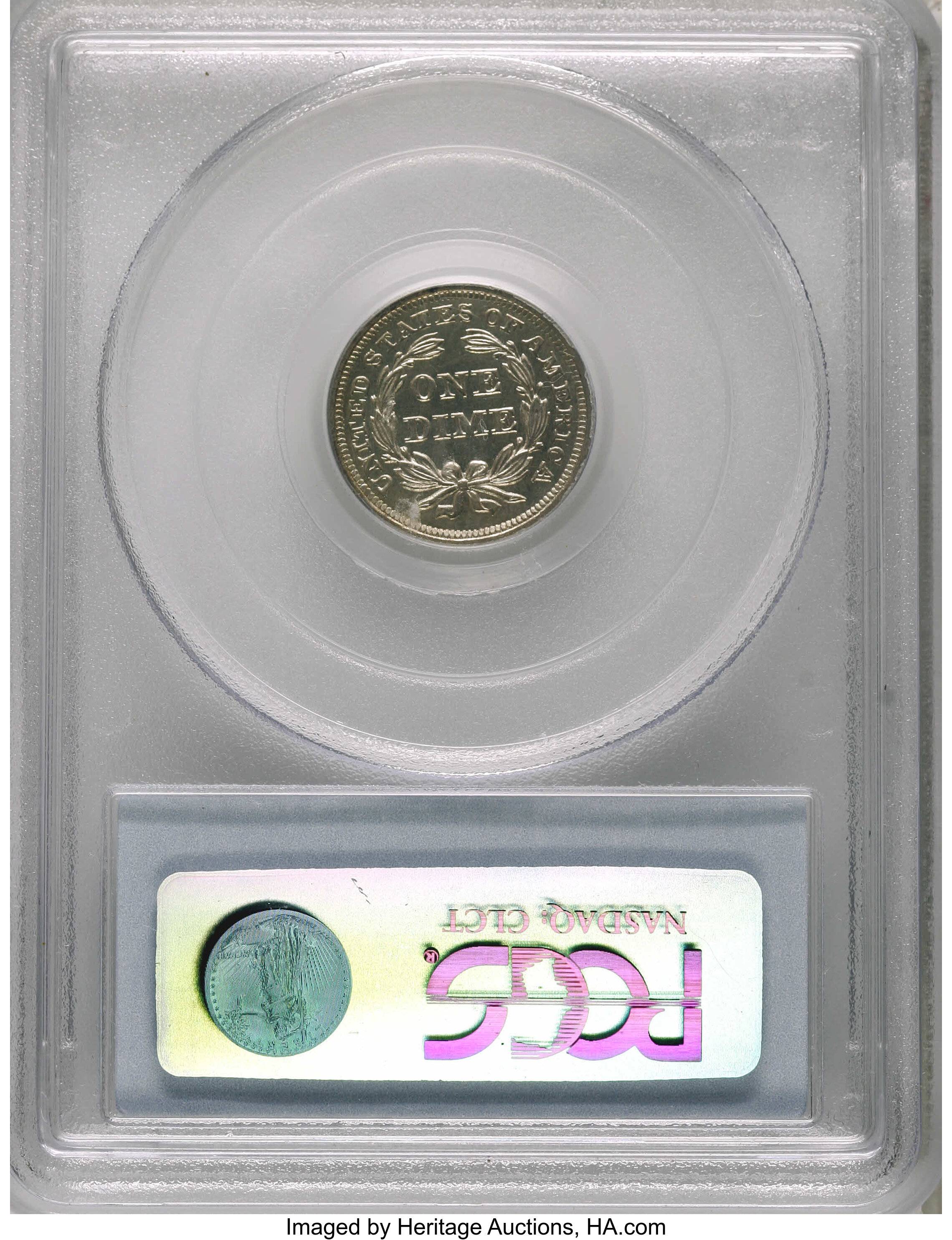 image for: 1857 10C PR64 PCGS....
