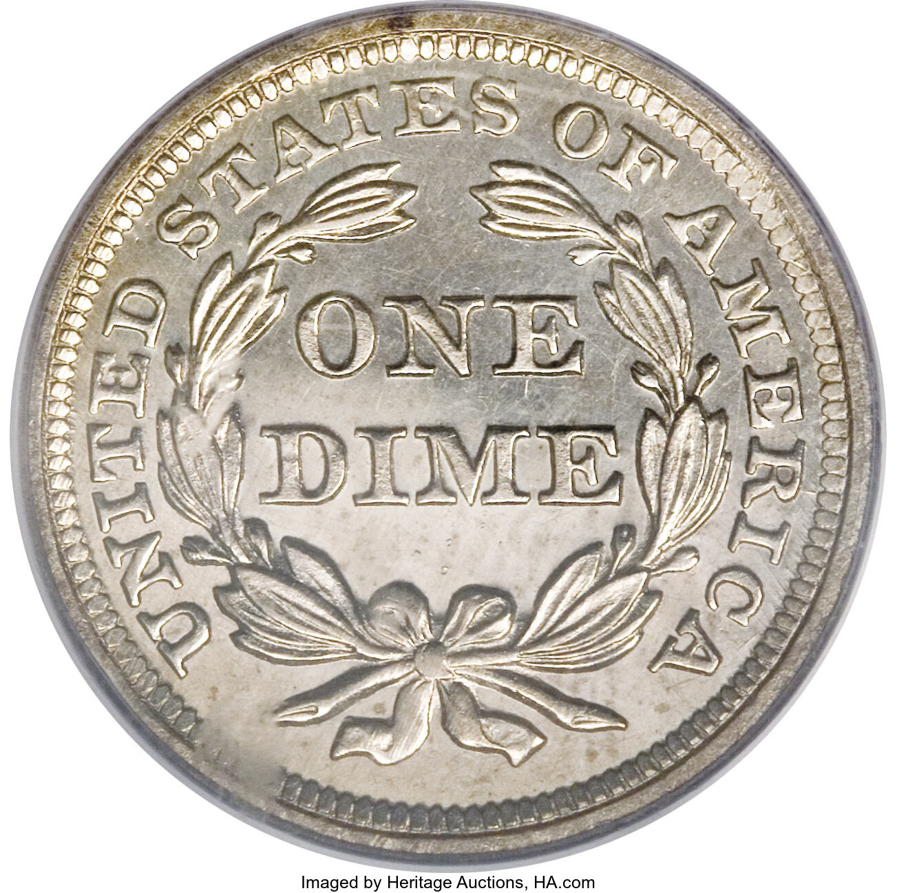 image for: 1857 10C PR64 PCGS....