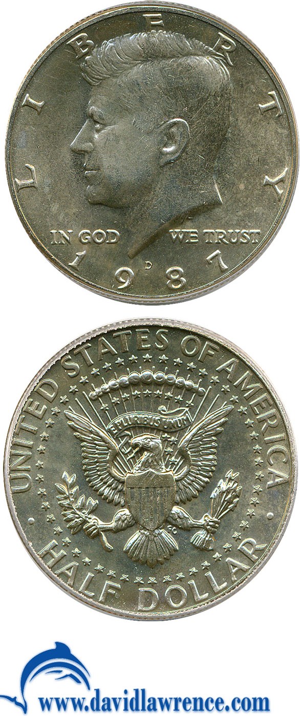 image for: 1987-D 50c  PCGS MS66 