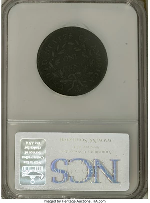 image for: 1796 1C Liberty Cap--Corroded--NCS. VF Details. NGC Census: (0/0). PCGS Population (0/1). Mintage: 109,825. (#1393)...