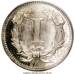 image for: 1868 1C One Cent, Judd-605, Pollock-670, R.5, PR65 Cameo PCGS....