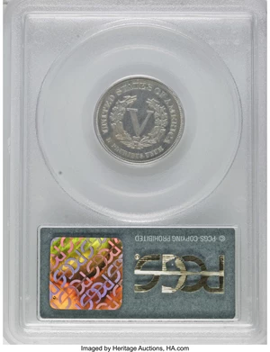 image for: 1883 5C Liberty Head Five Cents, Judd-1714, Pollock-1919, Low R.6, PR64 PCGS....