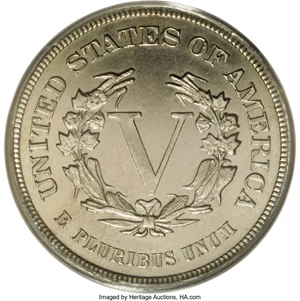 image for: 1883 5C Liberty Head Five Cents, Judd-1714, Pollock-1919, Low R.6, PR64 PCGS....