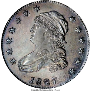 image for: 1827/3 25C Restrike PR66 NGC....