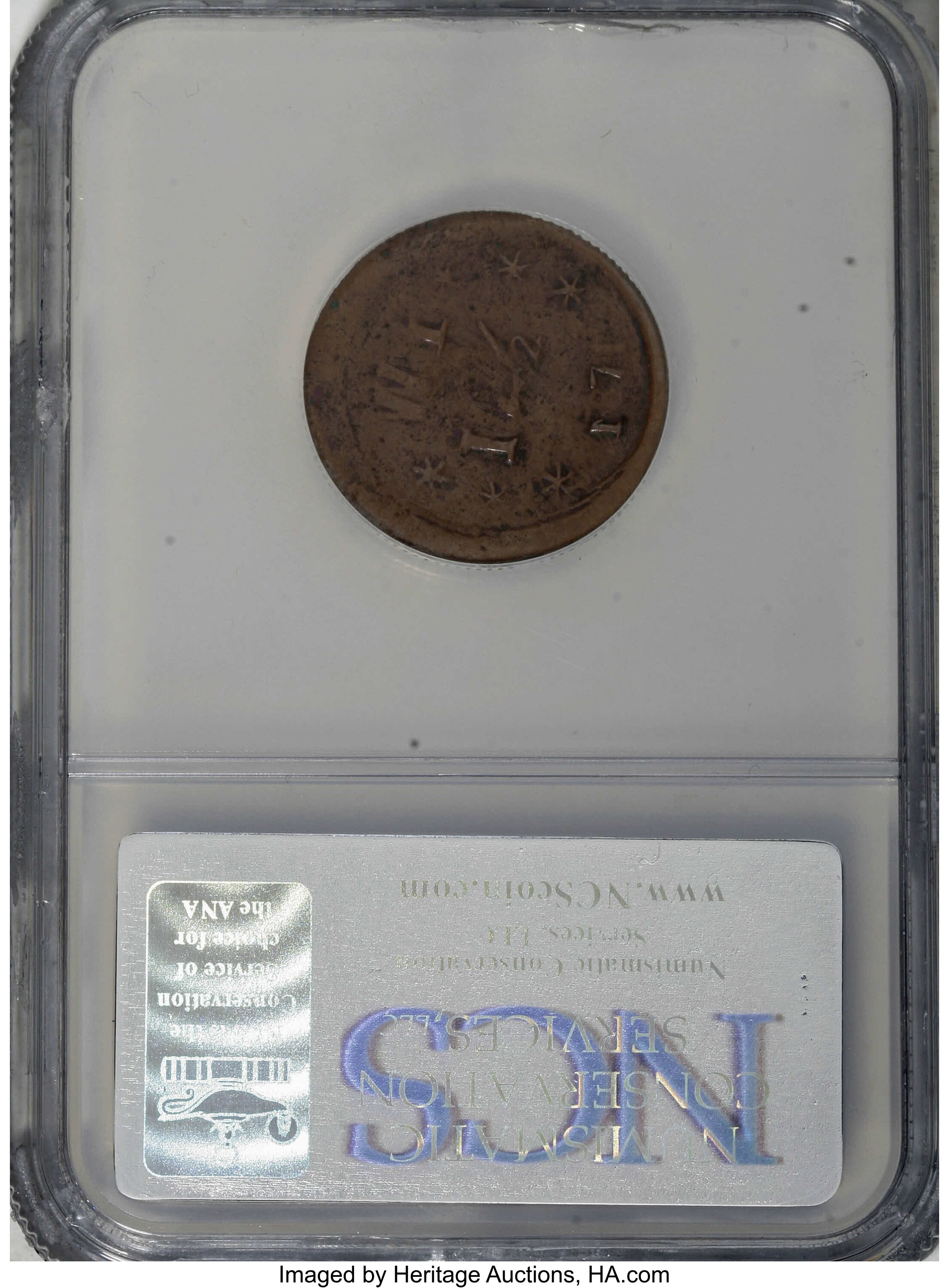 image for: 1871 12.5C Hawaii Wailuku Token--Scratched--NCS. VF Details.     ...