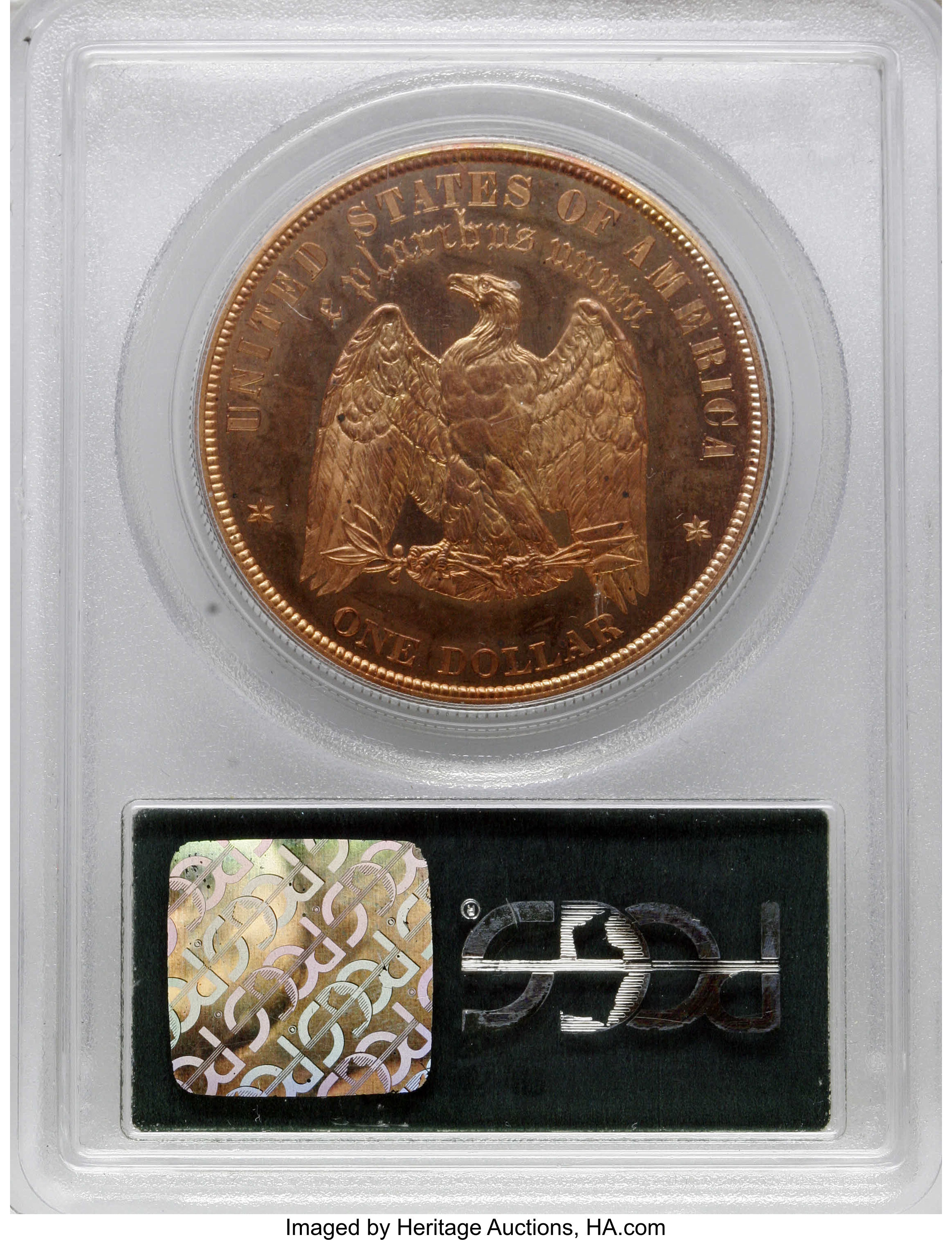 image for: 1878 $1 Morgan Dollar, Judd-1565, Pollock-1732, High R.7, PR65 Red PCGS....
