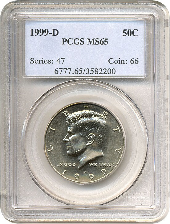 image for: 1999-D 50c  PCGS MS65 