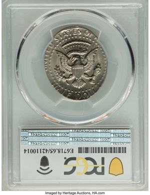 image for: 1972 50C Kennedy Half -- Struck on an Elliptical Planchet -- MS65 PCGS. Ex: Fred Weinberg Collection.From The Fred We...