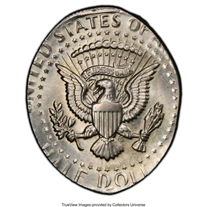 image for: 1972 50C Kennedy Half -- Struck on an Elliptical Planchet -- MS65 PCGS. Ex: Fred Weinberg Collection.From The Fred We...