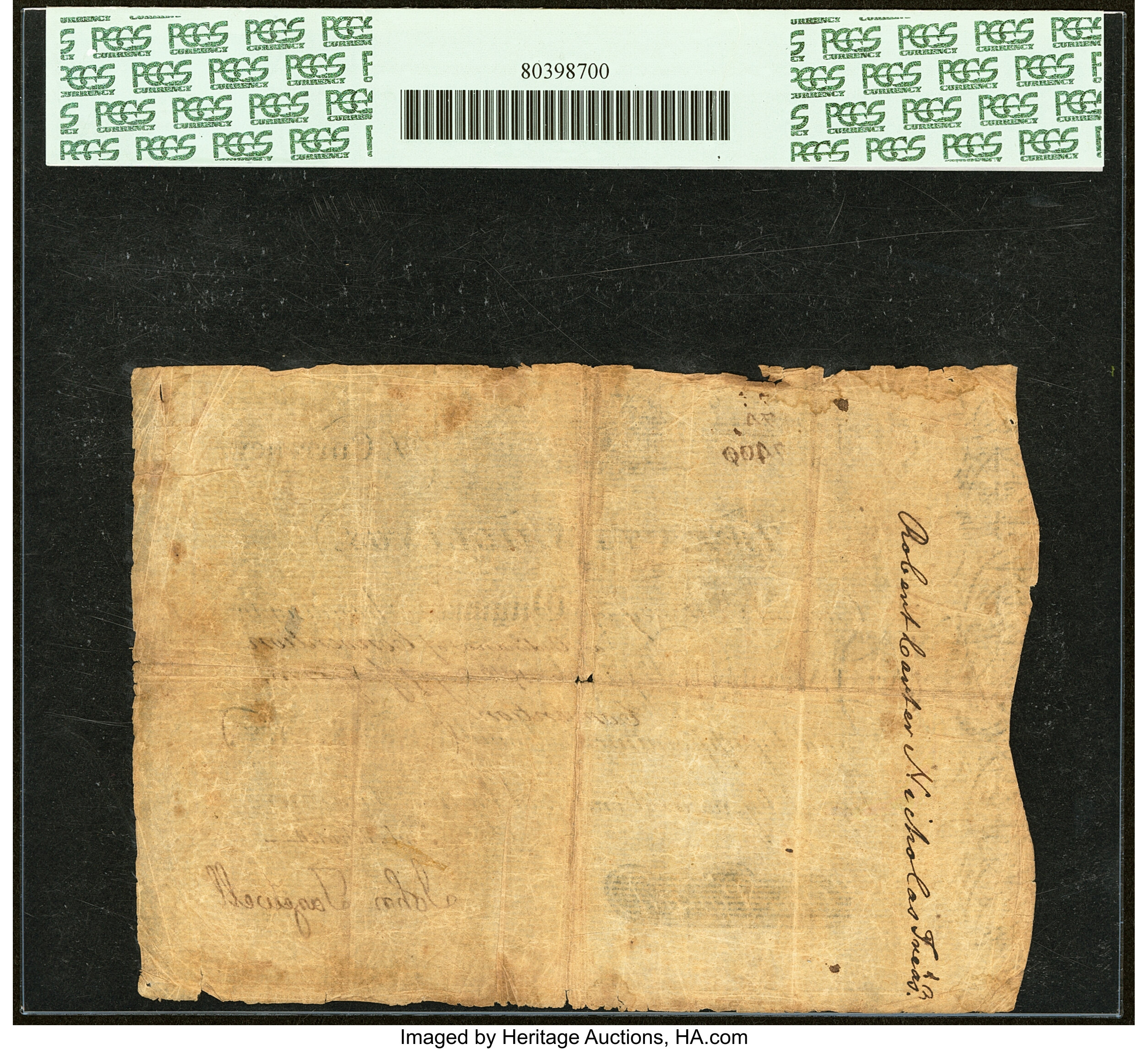 image for: Virginia July 17, 1775 20s PCGS Apparent Very Fine 20....