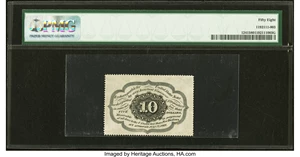 image for: Fr. 1241 10¢ First Issue PMG Choice About Unc 58....