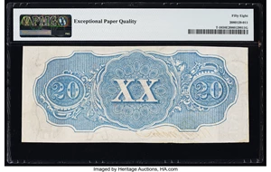 image for: T58 $20 1863 PF-29 Cr. 428 PMG Choice About Unc 58 EPQ....