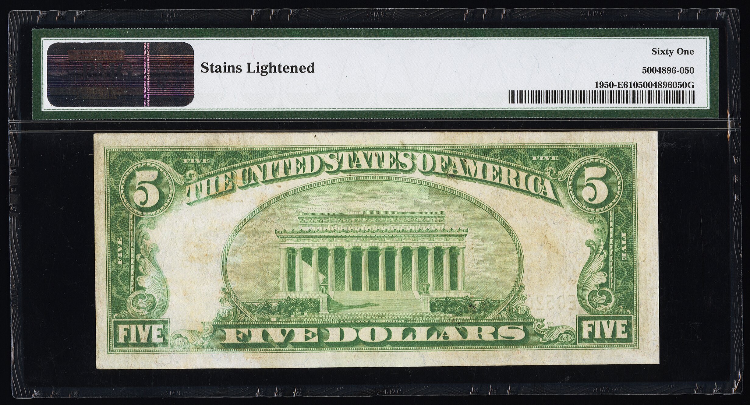 image for: Fr. 1950-E $5 1928 Federal Reserve Note. PMG Uncirculated 61....