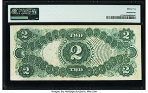 image for: Fr. 47 $2 1875 Legal Tender PMG Choice Very Fine 35....