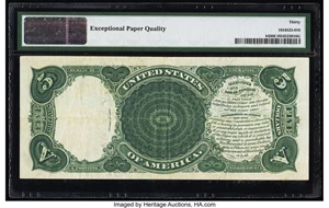 image for: Fr. 84 $5 1907 Legal Tender PMG Very Fine 30 EPQ....