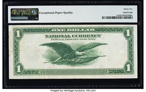 image for: Fr. 714 $1 1918 Federal Reserve Bank Note PMG Choice Very Fine 35 EPQ....