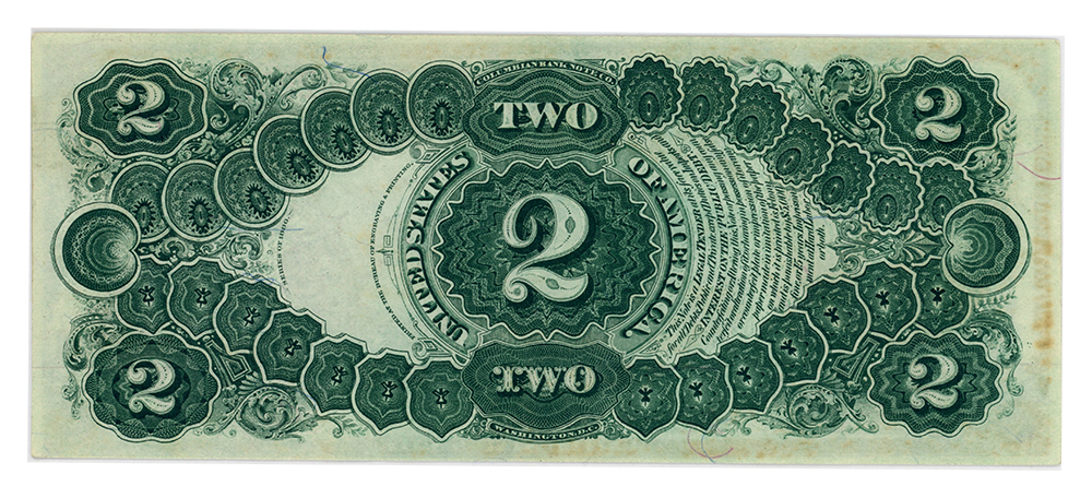 image for: FR. 52 1880 $2 Legal Tender PMG Choice UNC 63 (Minor Stains)