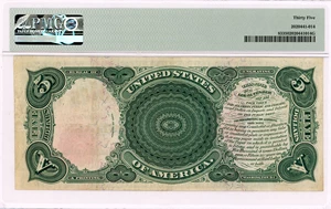 image for: FR. 83 1907 $5 Legal Tender PMG Choice VF35