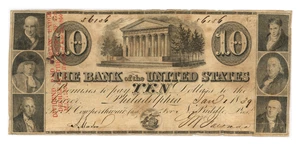 image for: Haxby 3-G4a 1839 $10 PCGS/Littleton Select Fine 15 (Obsolete Philadelphia PA)