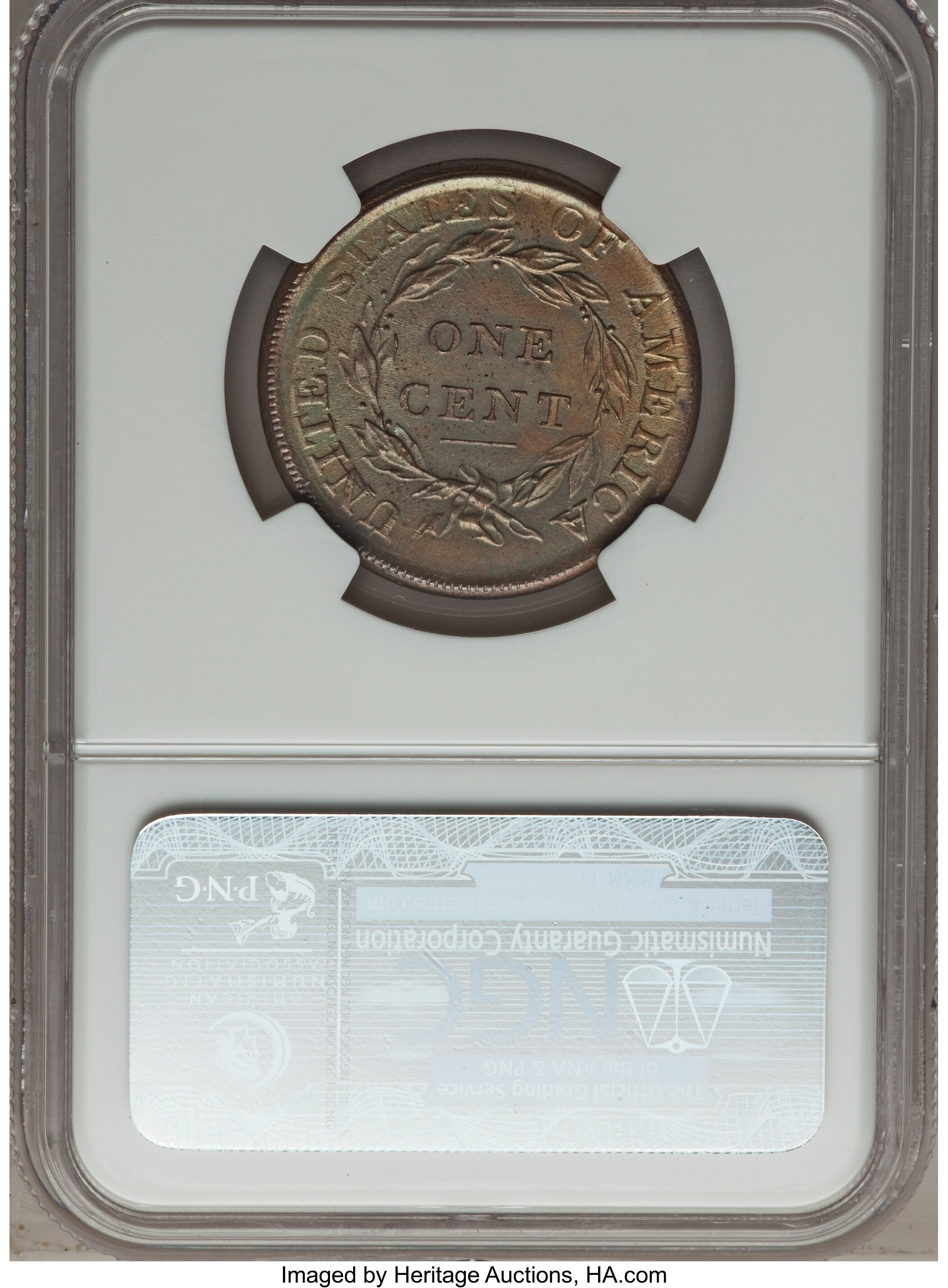 image for: 1808 1C S-278, B-2, R.3, MS66 Brown NGC....