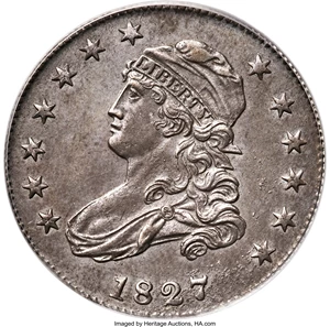 image for: 1827/3 25C Restrike, B-2, High R.6, PR63 PCGS....