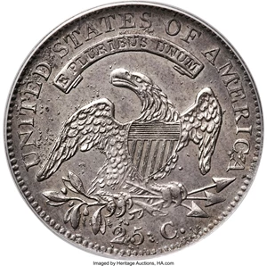 image for: 1827/3 25C Restrike, B-2, High R.6, PR63 PCGS....