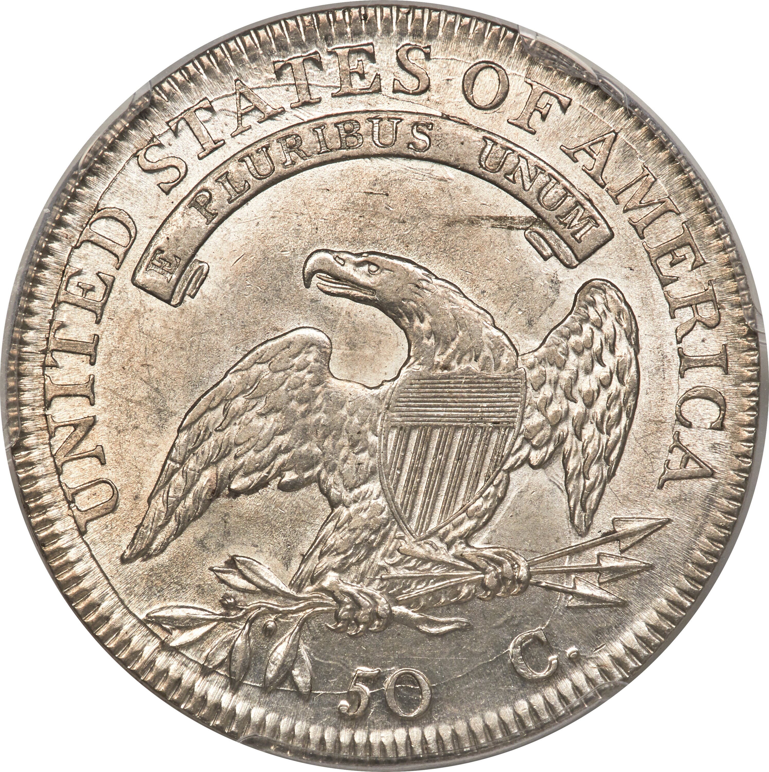 image for: 1807 50C Capped Bust, Small Stars, O-113a, R.2, MS62 PCGS....