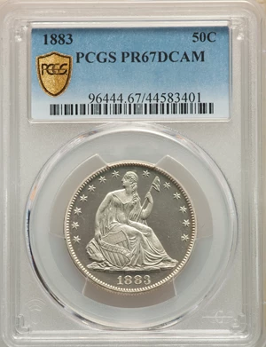 image for: 1883 50C PR67 Deep Cameo PCGS....